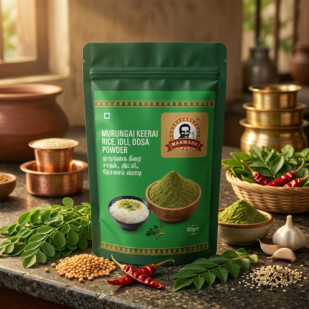 WhatsApp Image 2026-05-18 at 3.09.27 PM (1) Murugai Keerai Rice/Dosa/Idli Mix Powder - Image 1