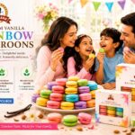 Vanilla Rainbow Macaroons 12 pcs